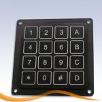 Клавиатура КВ 4x4 (черн, внутр монтаж)